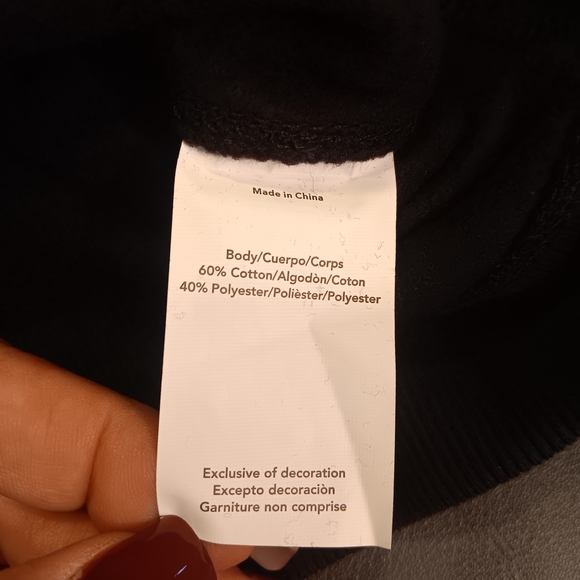 NEW! Augusta Sportswear Black Crew Neck Sweater - Picture 8 of 9